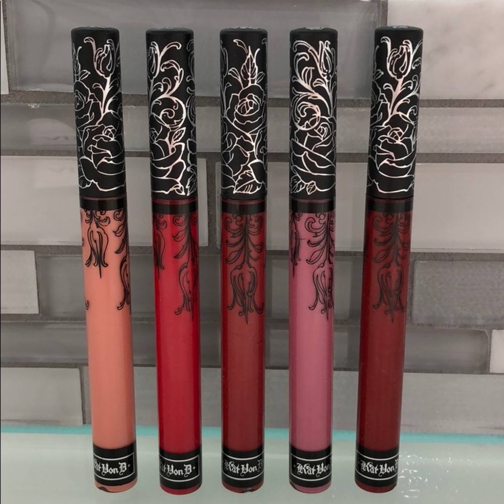 Kat Von D- 5 everlasting liquid lipsticks💄